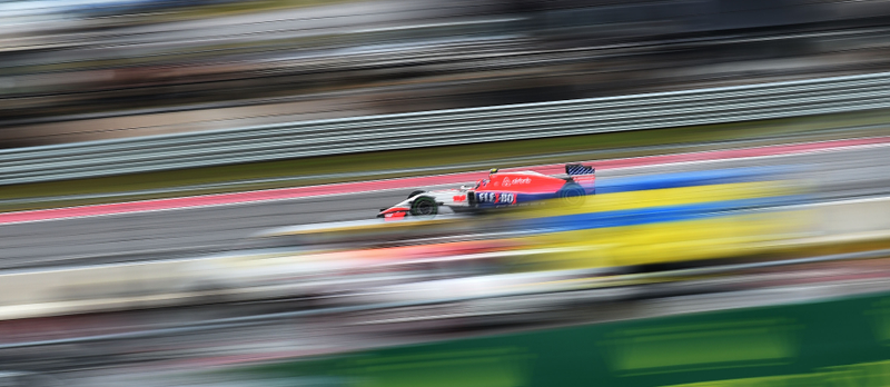 Lovable F1 backmarker Marussia, repping America proudly on its endplates in 2015. Photo credit: Lars Baron/Getty Images